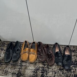 Salvatore Ferragamo Leather Loafers - Black, Tan, and Brown